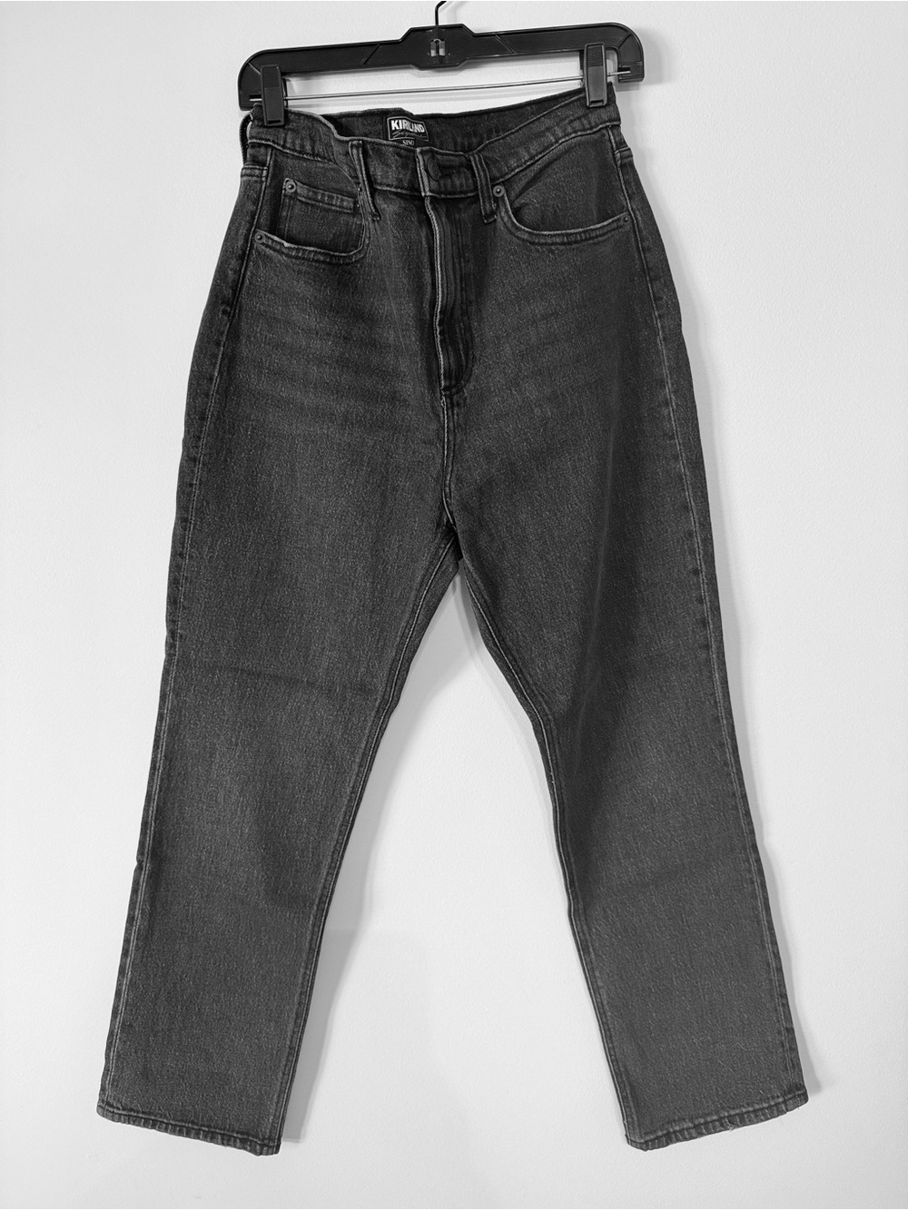 Kirkland Signature Black High-Waisted Straight Leg Jeans - Women’s